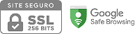 Site Seguro - SSL 256 bits e Google Safe Browsing